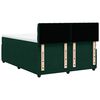vidaXL Boxspringbett mit Matratze Dunkelgr&uuml;n 140x200 cm Samt