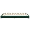 vidaXL Bettgestell ohne Matratze Dunkelgr&uuml;n 200x210 cm Samt