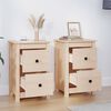 vidaXL Nachttische 2 Stk. 40x35x61,5 cm Massivholz Kiefer