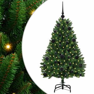 vidaXL K&uuml;nstlicher Weihnachtsbaum 120 cm 150 LEDs Warmes Wei&szlig; Gr&uuml;n