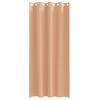 vidaXL Verdunkelungs-Vorh&auml;nge mit Ringen 2 pcs Hellbraun 245 x 140 cm