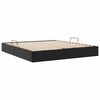 vidaXL Aufbewahrungsbett mit Matratze Schwarz 160 x 200 cm Kunstleder