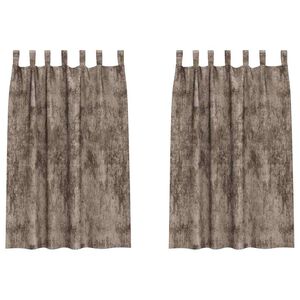 vidaXL Samtvorh&auml;nge 2 stk. Cappuccino 175 x 140 cm Samt