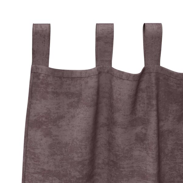 vidaXL Samtvorh&auml;nge mit Vorh&auml;ngen 2 pcs Braun 260 x 140 cm Samt