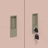 vidaXL Aufbewahrungsschrank 2 pcs Rosa 90 x 40 x 140 cm Stahl