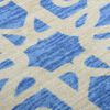 vidaXL Teppichl&auml;ufer Blau 80x100 cm