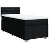 vidaXL Boxspringbett mit Matratze Schwarz 80x200 cm Stoff