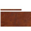 vidaXL Raseneinfassung 4 pcs Rostig 450 x 0,05 x 15 cm Wetterfeststahl