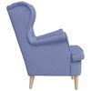vidaXL Sessel Jeansblau 74x84x100 cm Stoff