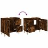 vidaXL Badschrank R&auml;uchereiche 65x33x60 cm Holzwerkstoff