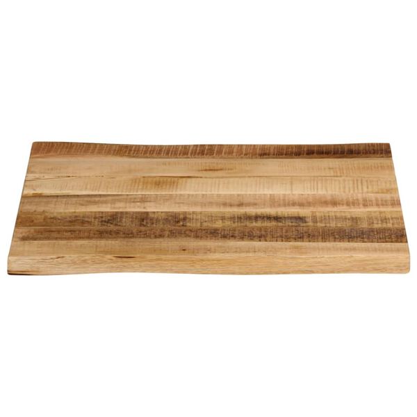 vidaXL Tischplatte mit Baumkante 60x60x3,8 cm Raues Mango Massivholz