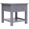 vidaXL Beistelltisch Grau 40&times;40&times;40 cm Paulownia Holz