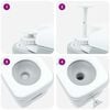 vidaXL Camping-Toilette Grau 41,5 x 36,5 x 42 cm