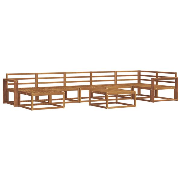 vidaXL Outdoor-Sofagarnitur 8 pcs Natur Massivholz Akazie