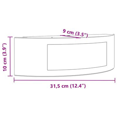 vidaXL Außenwandleuchten 2 Stk. Silbern Edelstahl