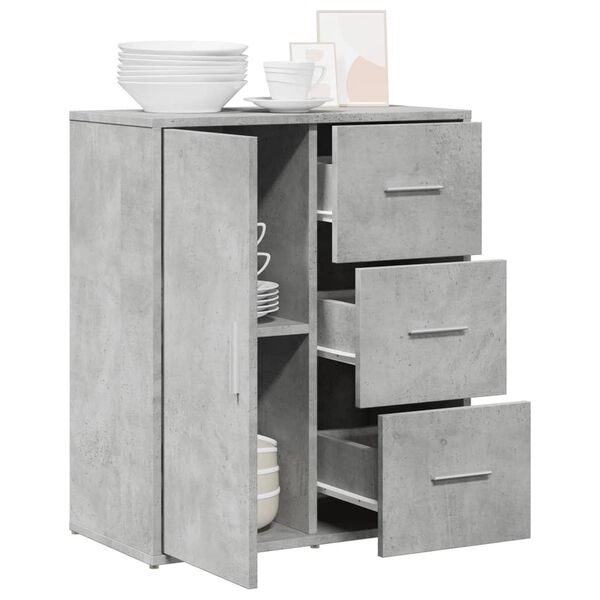 vidaXL Sideboard Betongrau 60x31x70 cm Holzwerkstoff