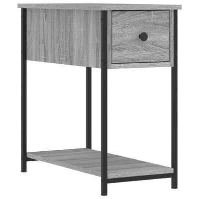 vidaXL Nachttisch Grau Sonoma-Eiche 30x60x60 cm Holzwerkstoff