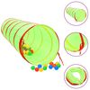 vidaXL Spieltunnel mit 250 B&auml;llen Gr&uuml;n 175 cm Polyester