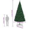 vidaXL Weihnachtsbaum mit dekorativen Lichterketten Gr&uuml;n 400 cm PVC