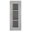 vidaXL Wandschrank Grau Sonoma 34,5x34x90 cm