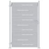 vidaXL Gartentor 85 x 120 cm Edelstahl Silber Abschlie&szlig;bar