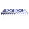 vidaXL Markise Manuell Weinrot 350x250 cm