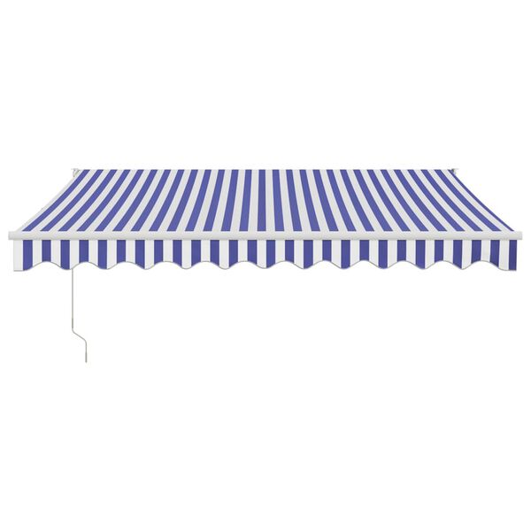 vidaXL Markise Manuell Weinrot 350x250 cm