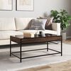 vidaXL Couchtisch mit Infinity-LED Braun Eichen-Optik 90x50x41 cm
