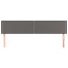 vidaXL Kopfteile Grau 180x5x78/88 cm Kunstleder