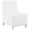 vidaXL Modulares Armfreies Sofa 3 pcs Wei&szlig; 55 x 74 x 82 cm Kunstleder