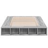 vidaXL Bettgestell Grau Sonoma 120x200 cm Holzwerkstoff