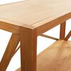 vidaXL Regal mit 4 B&ouml;den 40x30x125 cm Massivholz Eiche