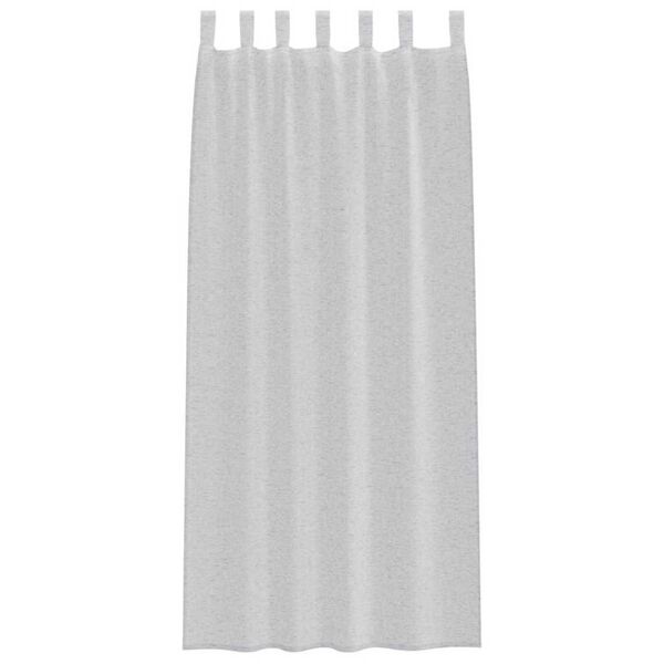 vidaXL Voile-Vorhang 2 pcs Hellgrau 260 x 140 cm Polyester