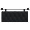 vidaXL H&auml;ngevorderseite Wandmontiert Schwarz 110 x 55 x 7 cm Samt