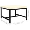 vidaXL 5-tlg. Garten-Lounge-Set mit Kissen Poly Rattan Schwarz
