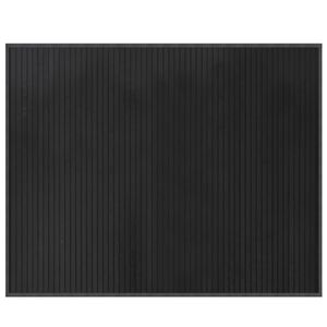 vidaXL Teppich Rechteckig Grau 80x100 cm Bambus