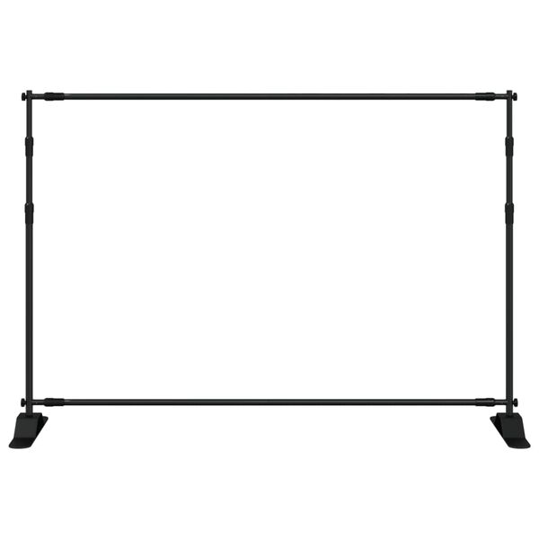 vidaXL Hintergrundstativ Schwarz 305x243 cm Stahl