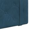 vidaXL H&auml;ngevorderseite Wandmontiert Blau 210 x 55 x 5 cm Samt