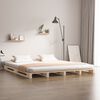 vidaXL Palettenbett 160x200 cm Massivholz Kiefer