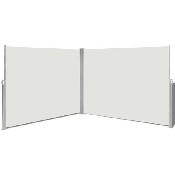 vidaXL Ausziehbare Seitenmarkise 180x600 cm Creme