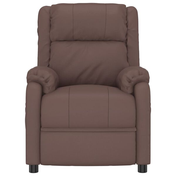 vidaXL Massagesessel Braun Kunstleder