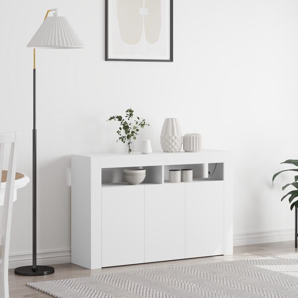 vidaXL Sideboard Wei&szlig; 116 x 30 x 75 cm Holzwerkstoff