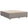 vidaXL Bettgestell ohne Matratze Taupe 180x200 cm Stoff