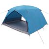 vidaXL Trekkingzelt Blau 4-Personen 185T Polyester mit PU-Beschichtung