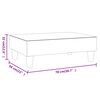 vidaXL Schlafsofa 2-Sitzer mit Fu&szlig;hocker Creme Samt