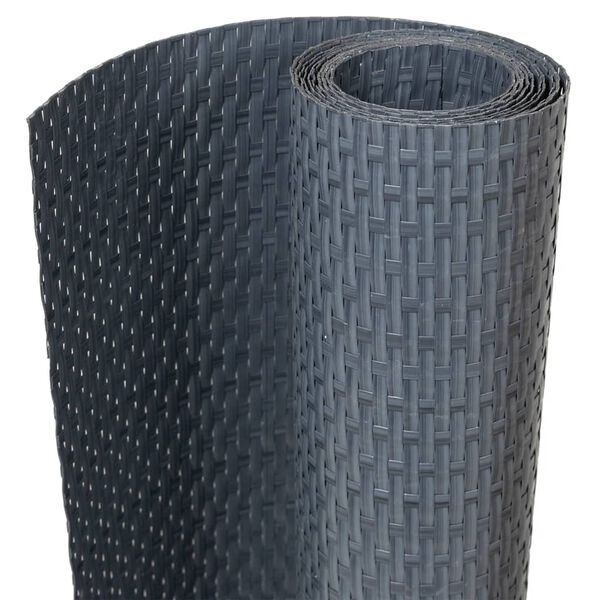 vidaXL Balkon-Sichtschutz Anthrazit 400x80 cm Poly Rattan