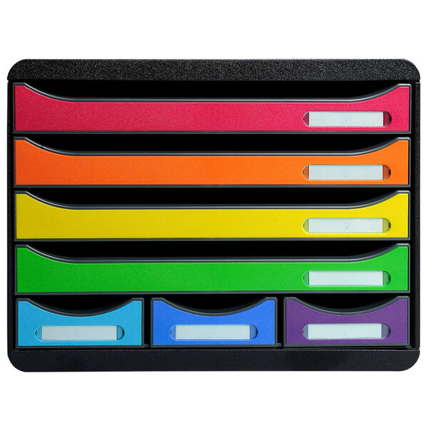 Exacompta Schubladenbox Store-Box mit 7 Laden Harlequin