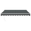 vidaXL Markise Einziehbar Anthrazit 3x2,5 m Stoff und Aluminium