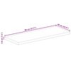 vidaXL Tischplatte 80x60x3,8 cm Rechteckig Massivholz Mango