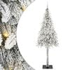 vidaXL Weihnachtsbaum mit 300 LEDs Wei&szlig; 210 cm PE und Stahl